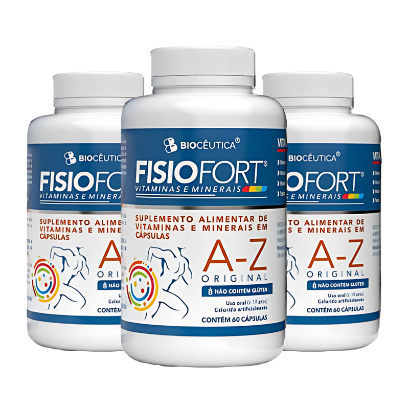 FisioFort Vitaminas e Minerais A-Z  (60) Cápsulas