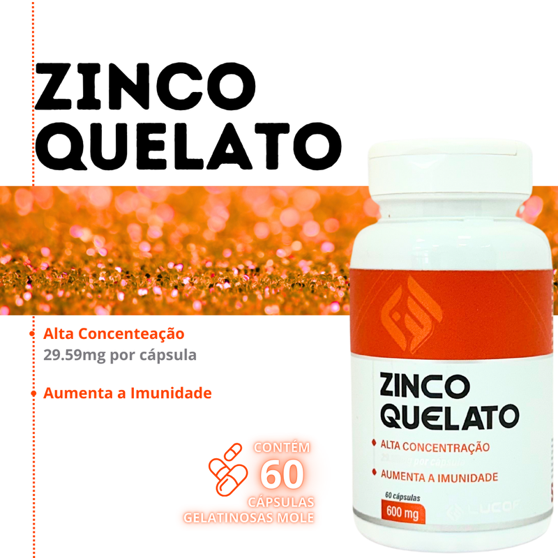 Zinco Quelato - Lucof (60) Cápsulas