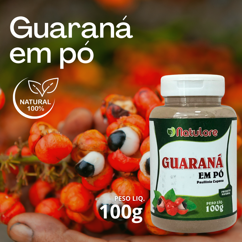 Guaraná em pó 100g