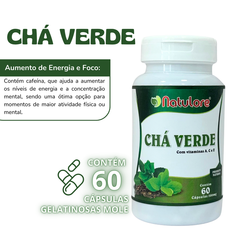 Chá Verde - Natulore (60) Cápsulas