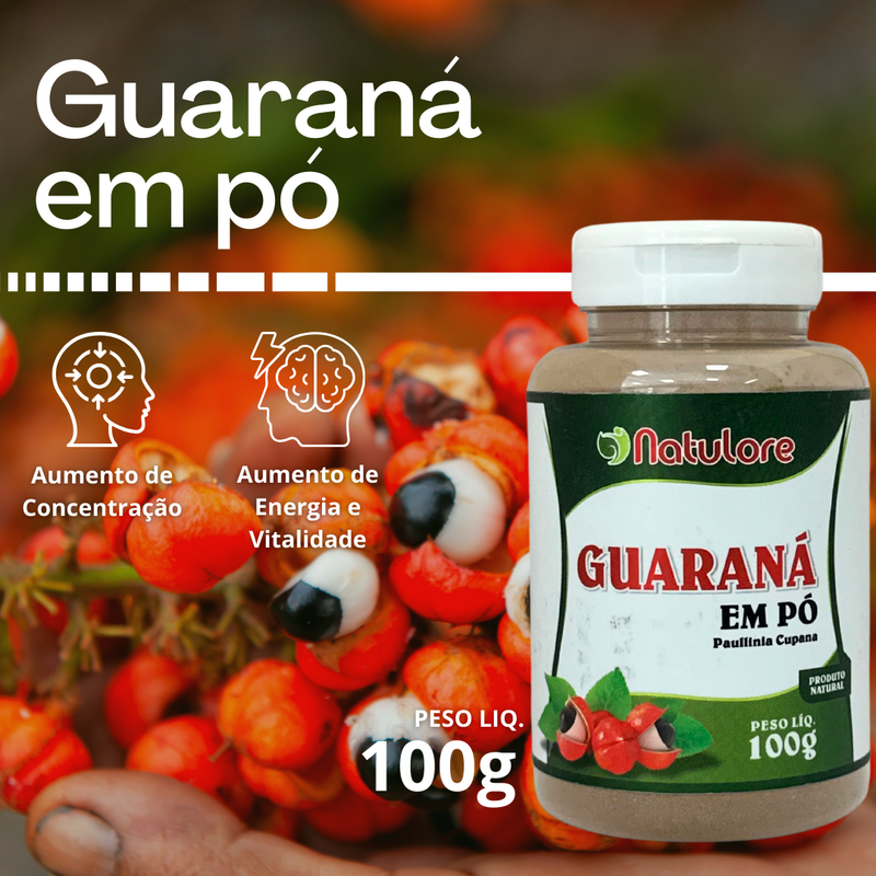 Guaraná em pó 100g