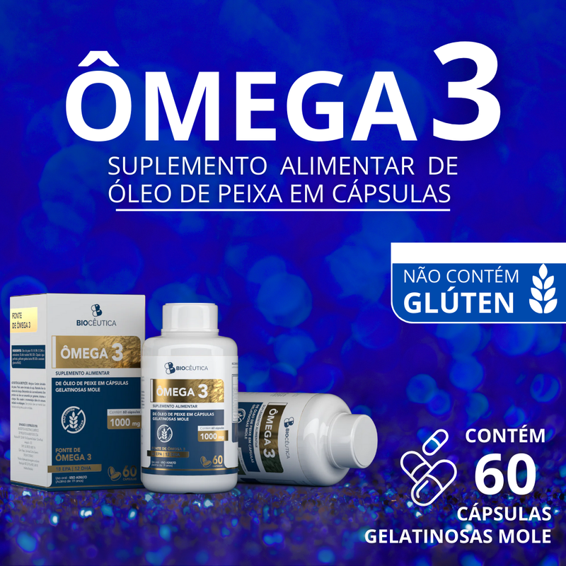 Ômega 3 Suplemento Alimentar (60) Cápsulas