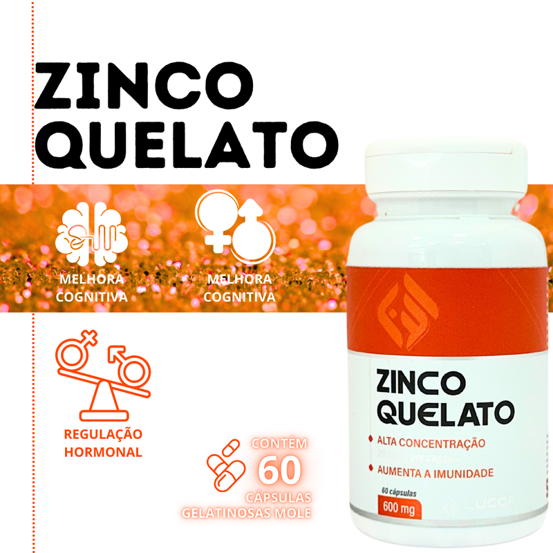 Zinco Quelato - Lucof (60) Cápsulas