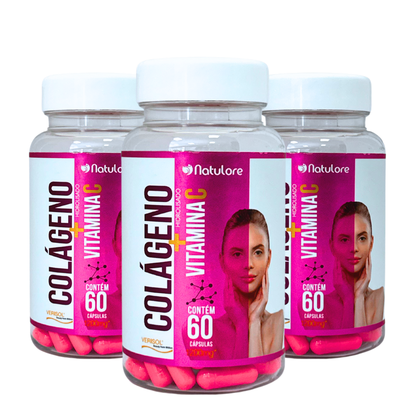 Colágeno + Vitamina C - Natulore (60) Cápsulas