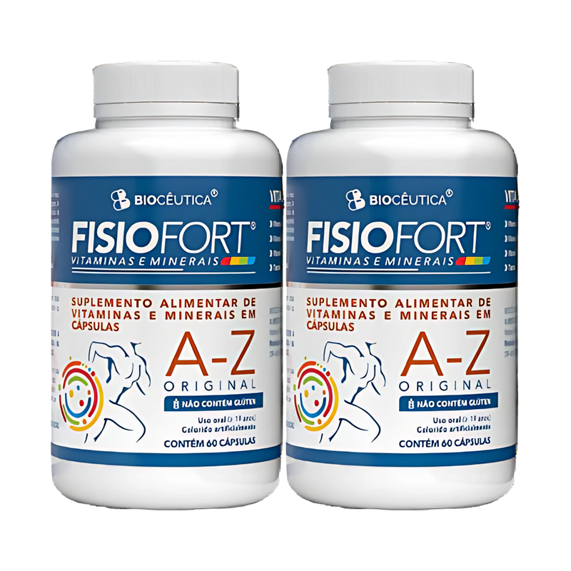 FisioFort Vitaminas e Minerais A-Z  (60) Cápsulas